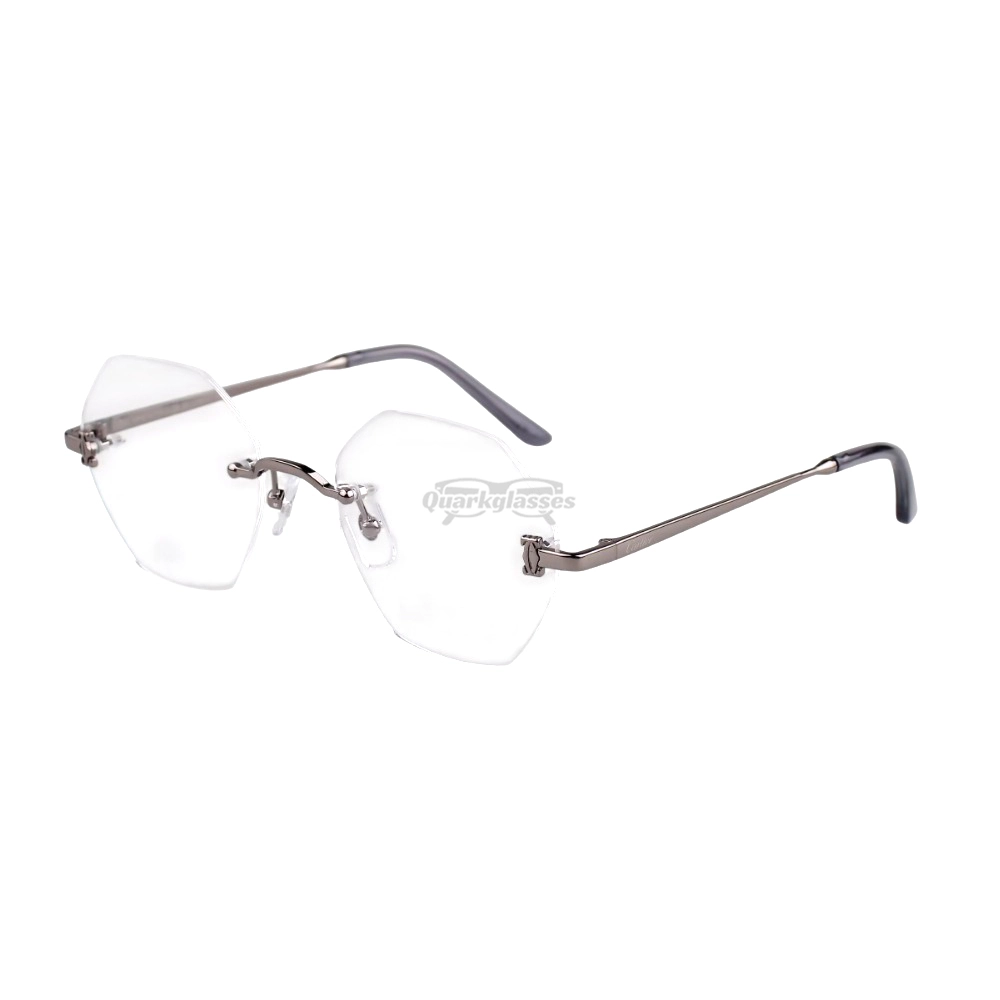 Cartier Icon Collection Titanium Geometric Rimless Eyeglasses CT0593O (3)