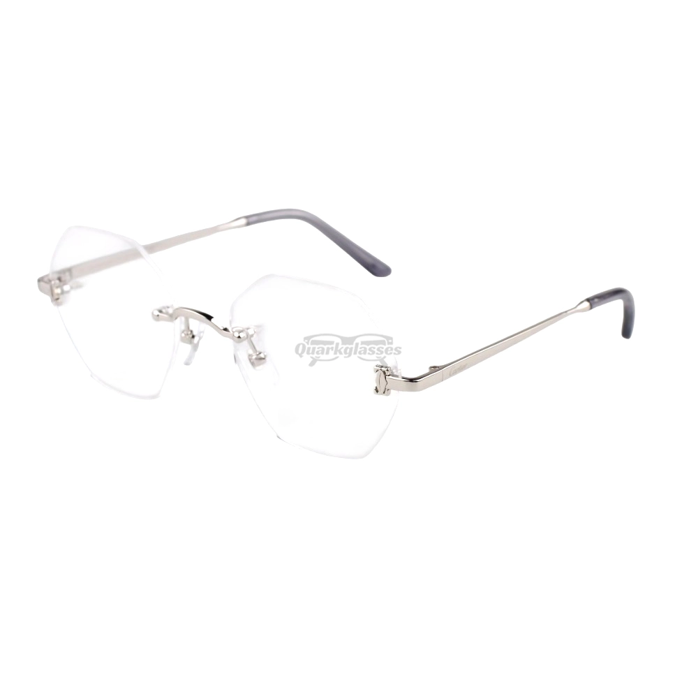 Cartier Icon Collection Titanium Geometric Rimless Eyeglasses CT0593O (5)