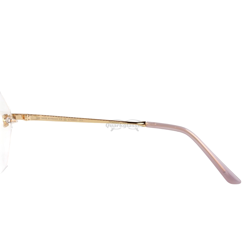 Cartier Icon Collection Titanium Geometric Rimless Eyeglasses CT0593O (7)