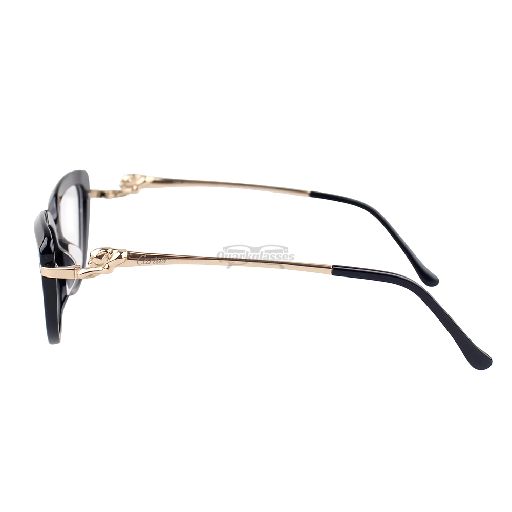 Cartier PANTHèRE Cateye Design Acetate Titanium Rimless Eyeglasses CT0282O (5)