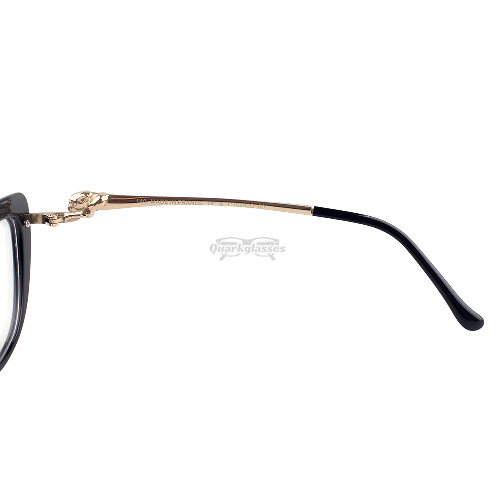 Cartier PANTHèRE Cateye Design Acetate Titanium Rimless Eyeglasses CT0282O (8)