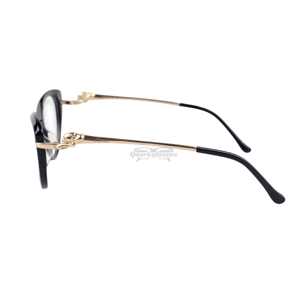 Cartier PANTHèRE Cateye Design Acetate Titanium Full Frame Eyeglasses CT0283O (11)