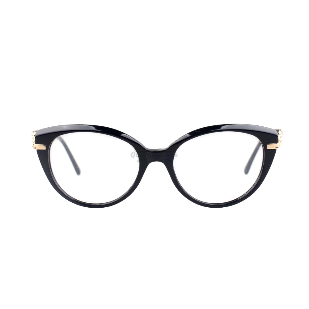 Cartier PANTHèRE Cateye Design Acetate Titanium Full Frame Eyeglasses CT0283O (13)