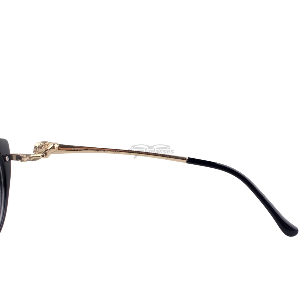 Cartier PANTHèRE Cateye Design Acetate Titanium Full Frame Eyeglasses CT0283O (8)