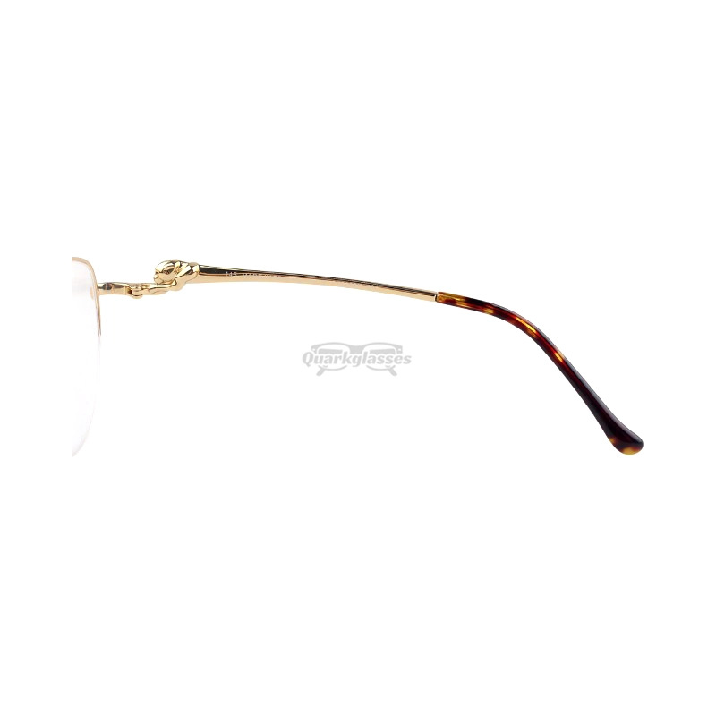 Cartier PANTHèRE Cateye Design Titanium Half Frame Eyeglasses CT0280 (3)