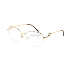 Cartier PANTHèRE Cateye Design Titanium Half Frame Eyeglasses CT0280 (4)