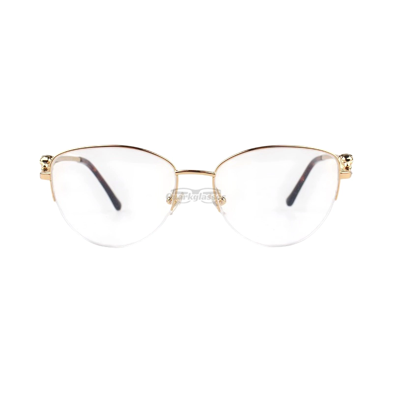 Cartier PANTHèRE Cateye Design Titanium Half Frame Eyeglasses CT0280 (5)