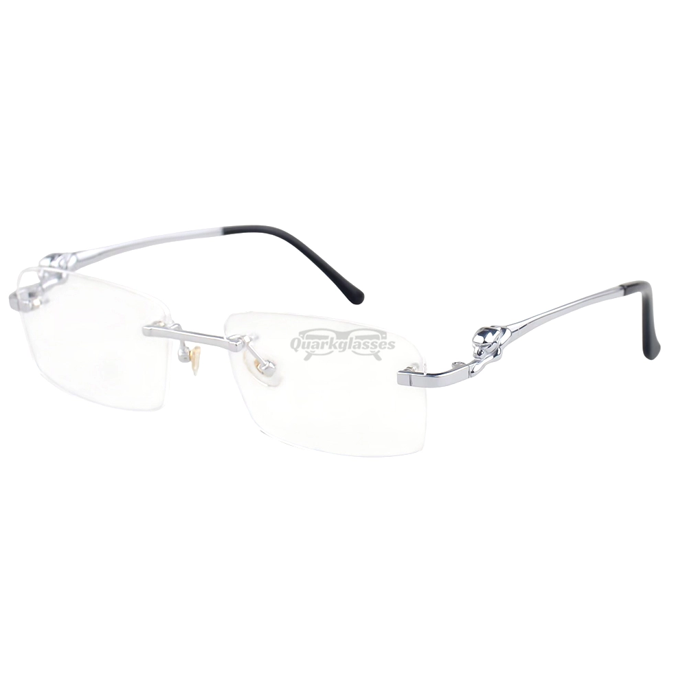 Cartier PANTHèRE Cateye Design Titanium Rimless Eyeglasses CT0281O (11)
