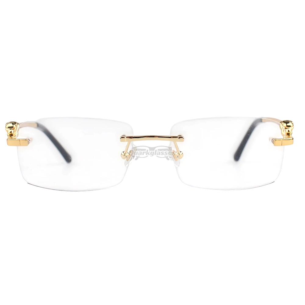 Cartier PANTHèRE Cateye Design Titanium Rimless Eyeglasses CT0281O (3)