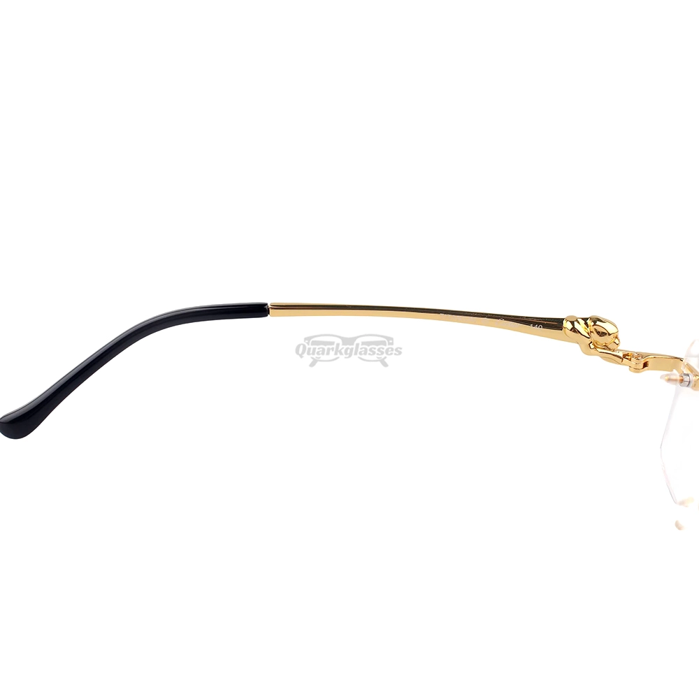 Cartier PANTHèRE Cateye Design Titanium Rimless Eyeglasses CT0281O (9)