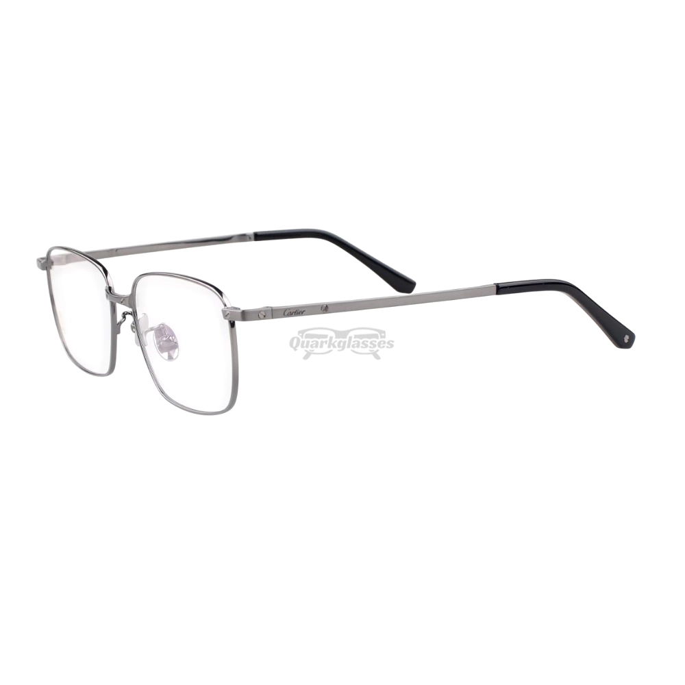 Cartier Santos De Double Bridge Titanium Full Frame Eyeglasses CT0320 (2)