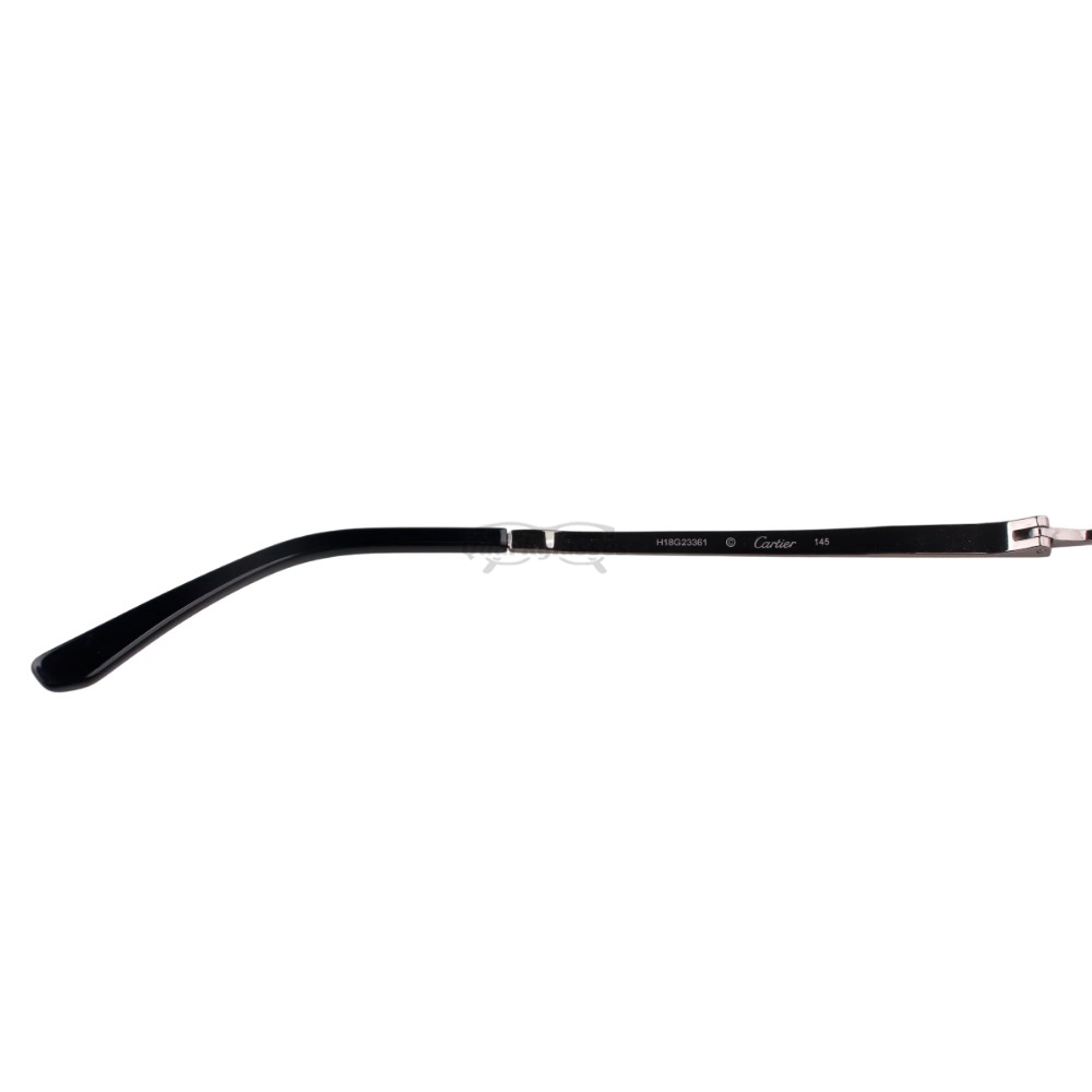 Cartier Santos De Wide Rectangle Titanium Rimless Eyeglasses CT0407O (3)