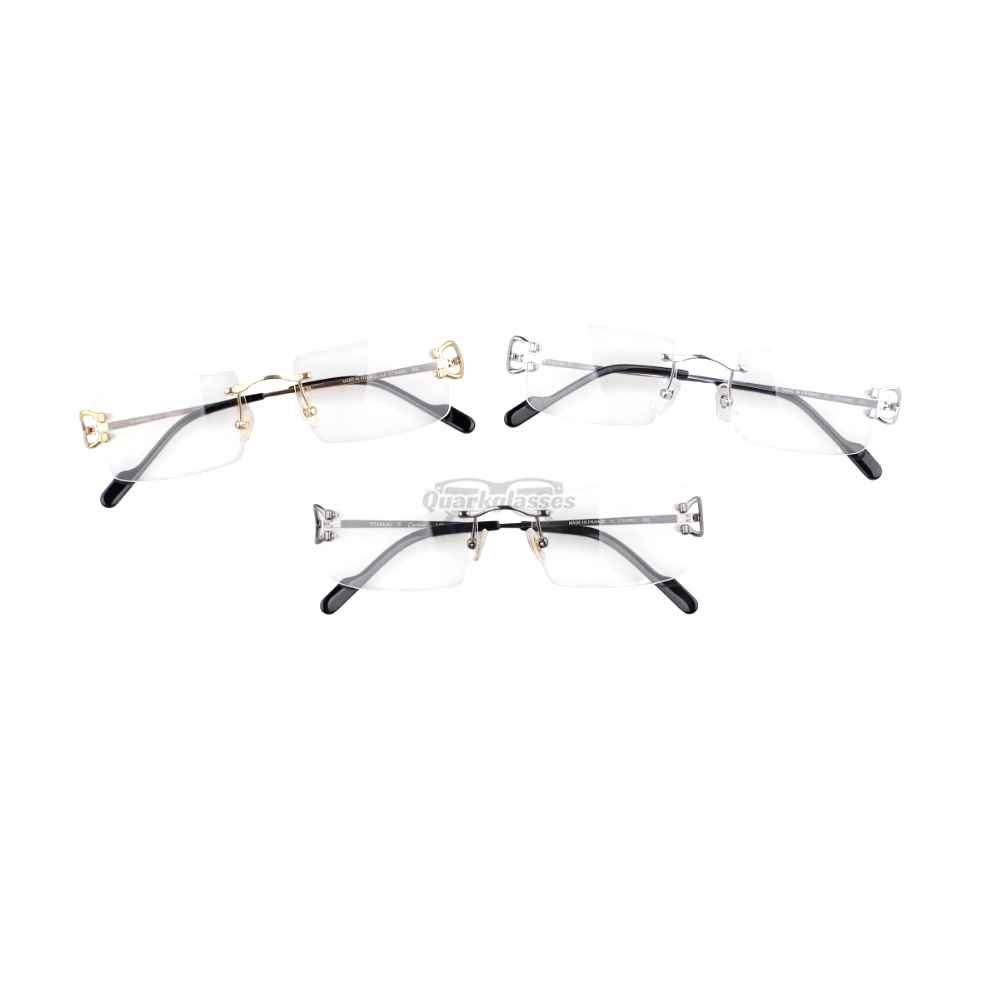 Cartier Singature C DE Rimless Titanium Eyeglasses CT0488O (1)