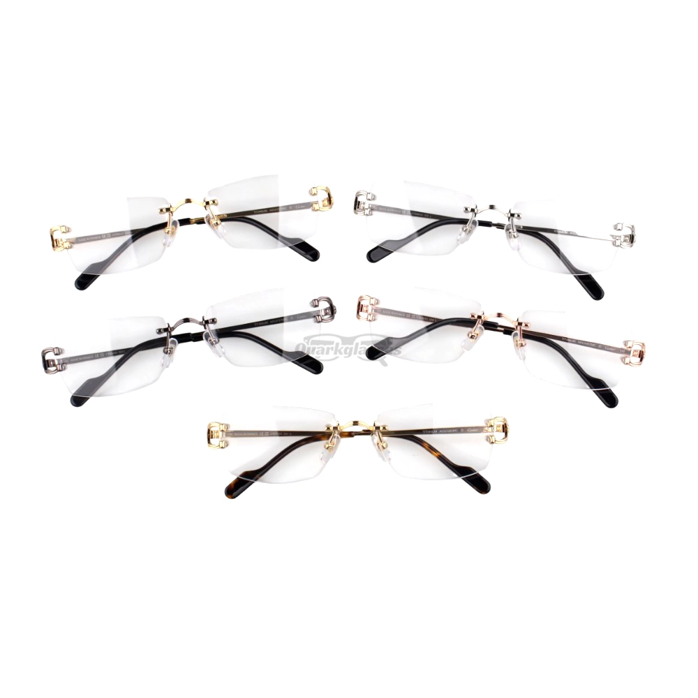 Cartier Singature C DE Rimless Titanium Eyeglasses CT0563O (1)