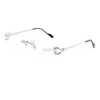 Cartier Singature C DE Rimless Titanium Eyeglasses CT0563O (5)