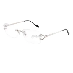 Cartier Singature C DE Rimless Titanium Eyeglasses CT0563O (5)