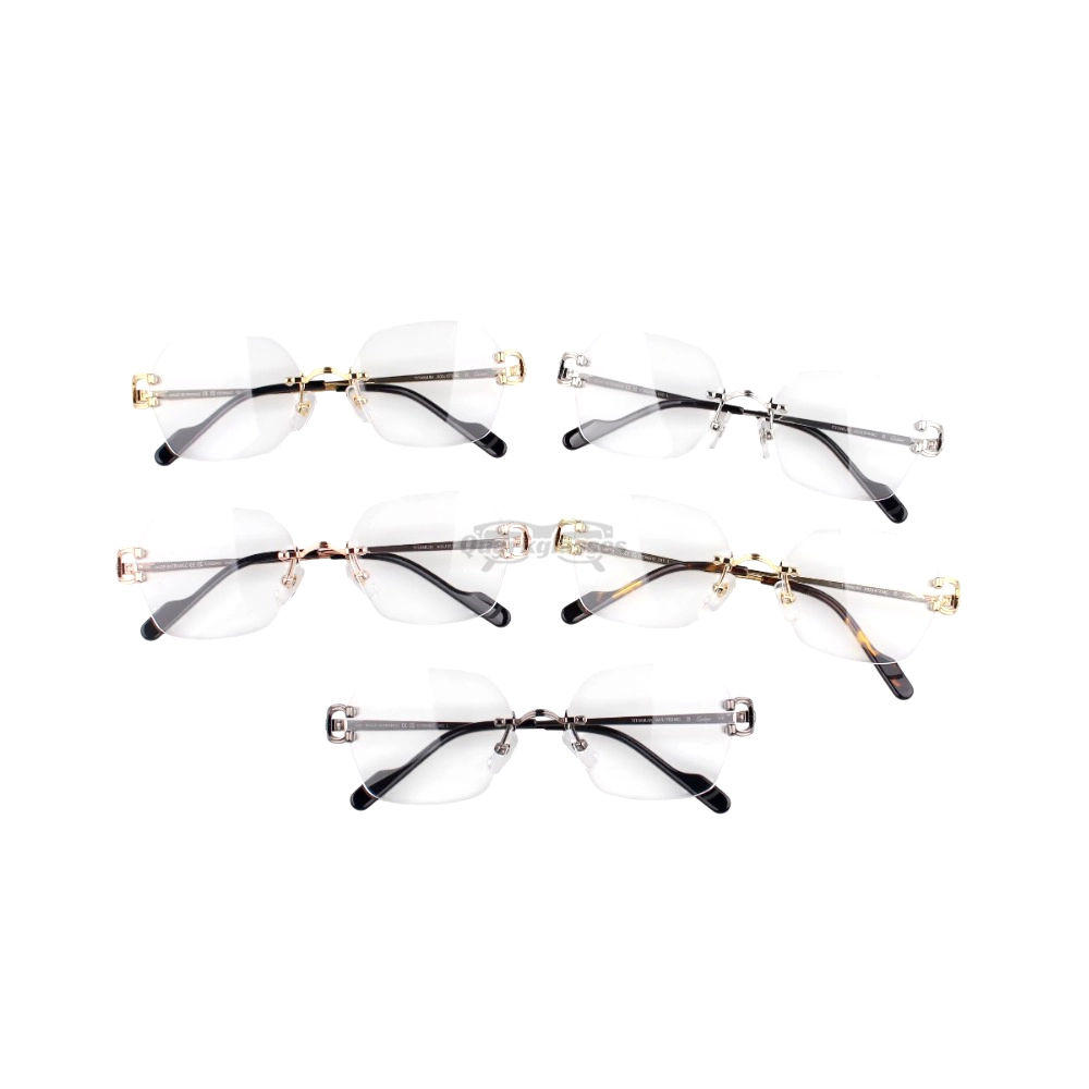 Cartier Singature C DE Rimless Titanium Eyeglasses CT0564O (1)