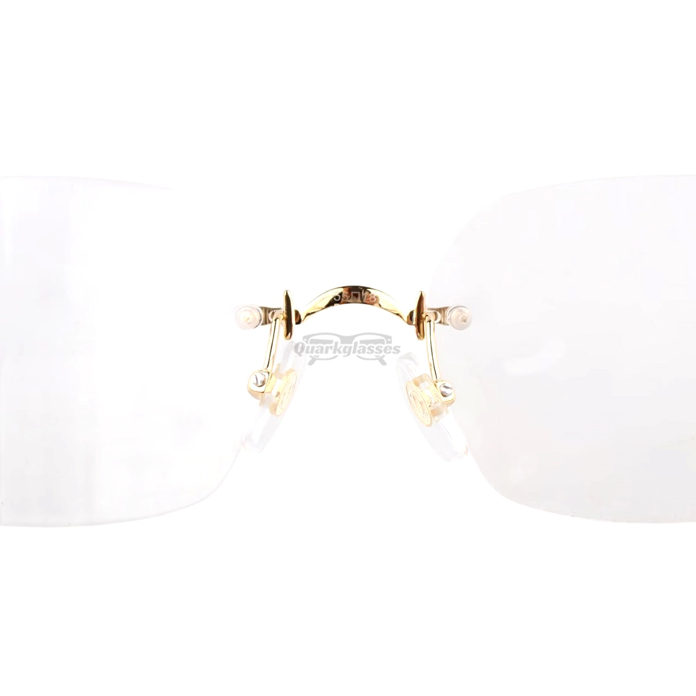 Cartier Singature C DE Rimless Titanium Eyeglasses CT0564O (6)