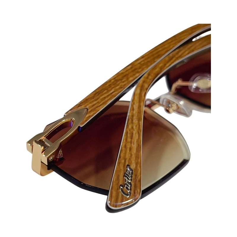 Cartier C Decor Cut Lenses Rimless Sunglasses CT0439S (4)
