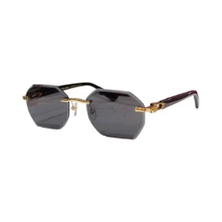 Cartier C Decor Cut Lenses Rimless Sunglasses CT0439S (7)