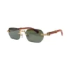 Cartier Première De Wooden Rimless Sunglasses CT0362s (7)